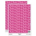 thumbnail image 1 of Thanks for Your Purchase Order Perched Bird Sticker Set - Hot Pink - Matte Finish - 1.5" Small, 1 of 7