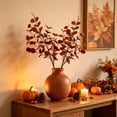 thumbnail image 1 of Thanksgiving 27.56 Inch Artificial Red Greenery 9-Fork Branch Insertion stems Faux Plastic plants for Vase Pot Landscape Flower Arrangements, 1 of 7