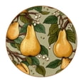 thumbnail image 1 of Thanksgiving 6PCS Microfiber Leather Round Coasters Set of 6 - Heat Drink Coaster Mats for Cups, Glasses, and Mugs - 11x11 cm/4.3x4.3 in - Stylish Table Home Decor Accents, 1 of 6