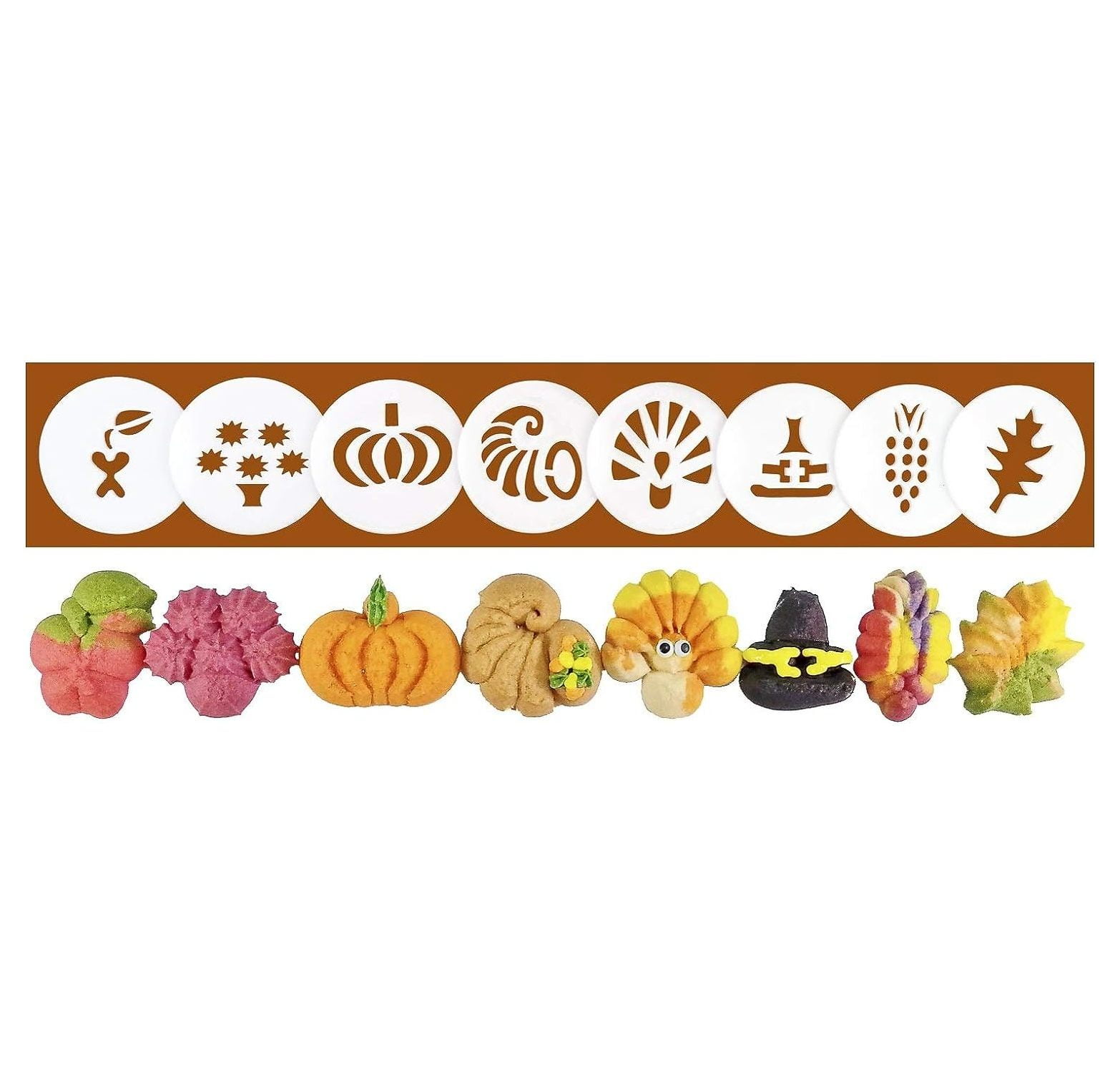 Thanksgiving 8 Disk Set for Cookie Presses
