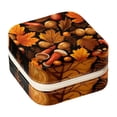 thumbnail image 1 of Thanksgiving Acorn Travel Portable Square Jewelry Organizer: Necklace Holder, Bracelet Holder, and More for Stylish Girls and Women, 1 of 6