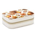 thumbnail image 1 of Thanksgiving Acorn Velvet Portable Earring Organizer Box with Removable Compartment - Ideal Travel Organizer and Jewelry Box Gift, 1 of 7