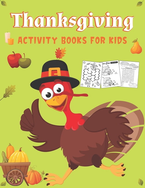 Thanksgiving Activity Books for Kids: A Fun Kid Workbook Game For ...