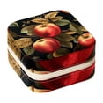thumbnail image 1 of Thanksgiving Apple Travel Portable Jewelry Box - Square Organizer Box with Bracelet Holder, Earring Organizer – Store Rings, Earrings, Necklaces, Bracelets, and More! Suitable for Girls and Women, 1 of 6