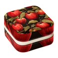 thumbnail image 1 of Thanksgiving Apple Travel Portable Square Jewelry Display Necklace Organizer Storage Box, 1 of 6