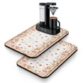 thumbnail image 1 of Thanksgiving Autumn Fall Maple Drying Mat Absorbing Drying Mat for Kitchen Counter Collapsable Coffee Bar Mat for Kitchen Counter (19.5x12in,Set Of 2), 1 of 7