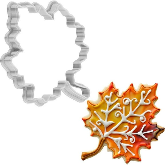 Thanksgiving Autumn Leaf Cookie Cutter 4 Inch Made in USA by WONDERTORY