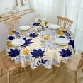 thumbnail image 1 of Autumn Thanksgiving Maple Leaf Waterproof Tablecloth Table Decoration Wedding Home Kitchen Dining Room Round Table, 1 of 5