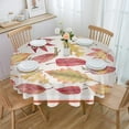 thumbnail image 1 of Thanksgiving Autumn Leaves Maple Leaves Waterproof Tablecloth Table Decoration Wedding Home Kitchen Dining Room Round Table, 1 of 5