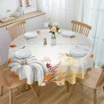 thumbnail image 1 of Thanksgiving Autumn White Pumpkin Tablecloths for Dining Table Waterproof Rectangular Table Cover for Kitchen Living Room, 1 of 5
