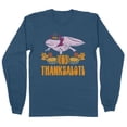 thumbnail image 1 of Thanksgiving Axolotl Long Sleeve Shirt Unisex X-Large Indigo Blue, 1 of 5
