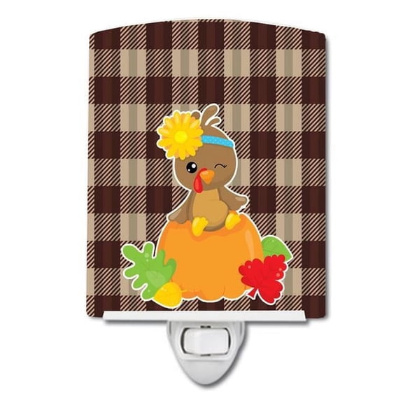 Thanksgiving Baby Turkey Ceramic Night Light