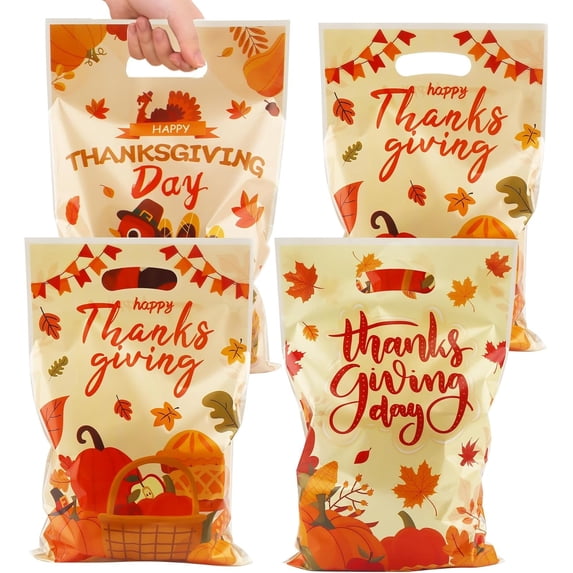 Thanksgiving Bags Party Favors - 50 count Thanksgiving Goodie Bags for ...