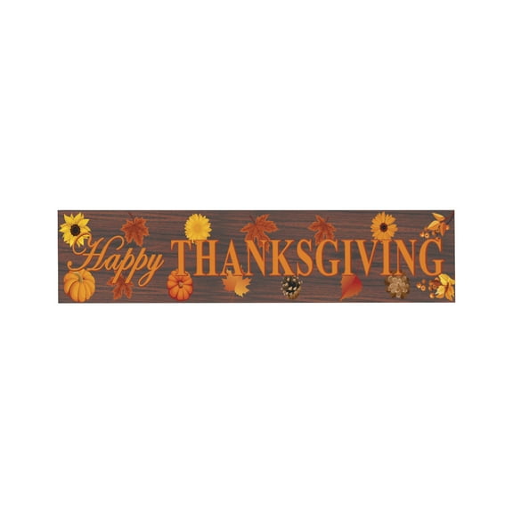 Thanksgiving Banner - Fall Pumpkin Background Decoration 98.43In Long Flag With Pull String For Festival Courtyard Party Home Decor
