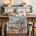 thumbnail image 1 of Thanksgiving Bath Cow Table Runner, Autumn Thanksgiving Kitchen Dining Table Decoration for Home Party Decor 13x48 Inches, 1 of 9