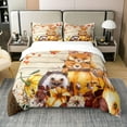 thumbnail image 1 of Thanksgiving Bedding Set Kids Turkey Duvet Cover Full Size Comforter Cover Fall Maple Bed Sets wit, 1 of 5