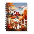 thumbnail image 1 of Thanksgiving Bichon Frise Pilgrim Grateful, Thankful, Blessed Fall Welcome Spiral Bound Journal Bichons Dog Lovers Gifts Idea 5x7in Spiral Notebook - 00021, 1 of 5