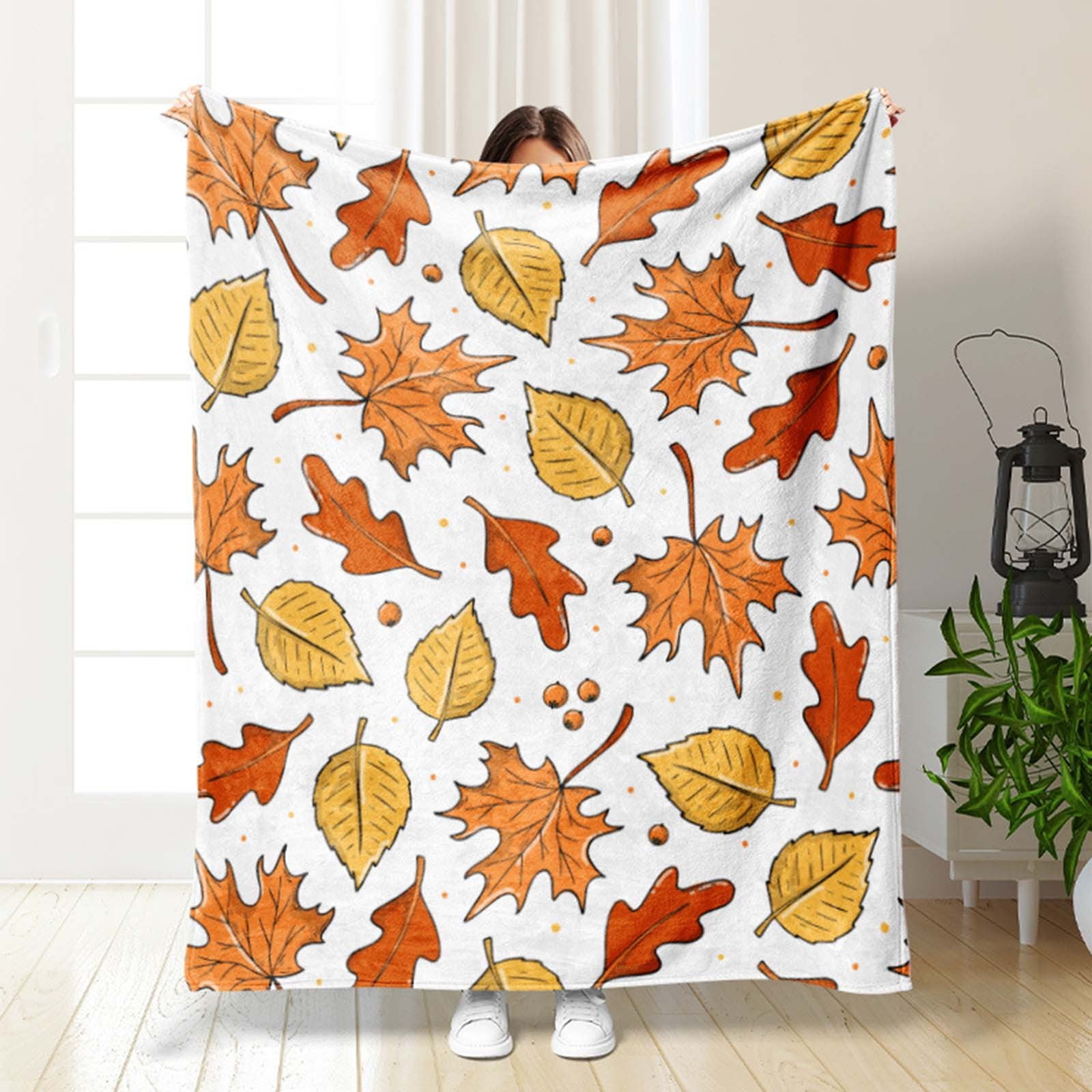 Thanksgiving Blanket Pink Pumpkin Super Soft Flannel All Season Lightweight Living Room Bedroom Warming Blanket Room Gift Yellow Pumpkin 130x150cm 51.18x59.06inch Walmart