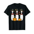 thumbnail image 1 of Thanksgiving Bowling Pins Funny Fall Bowler Men Women Kids T-Shirt, 1 of 5