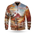 thumbnail image 1 of Thanksgiving Boxer Pilgrim Grateful, Thankful, Blessed Fall Welcome All Over Print 3D Baseball Jacket Boxers Dog Lover Gifts Idea Bomber Jacket Softball - 00021, 1 of 6