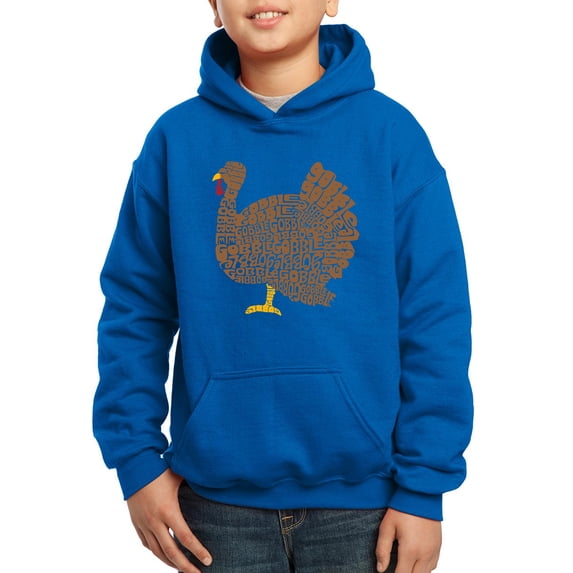 Thanksgiving - Boy's Word Art Hooded Sweatshirt