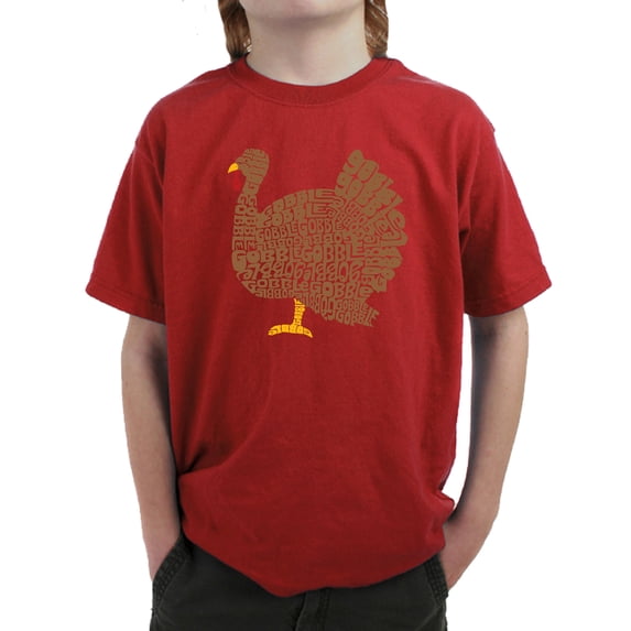 Thanksgiving - Boy's Word Art T-Shirt