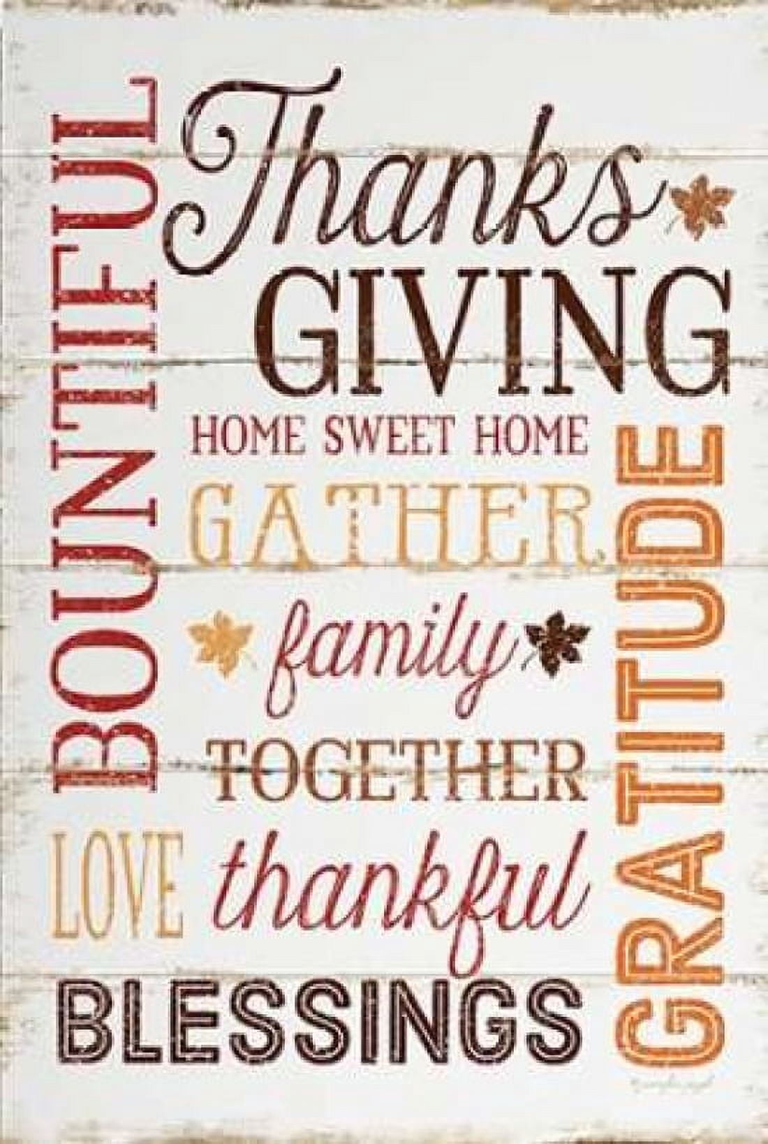 Thanksgiving Canvas Art - Jennifer Pugh (12 x 18)