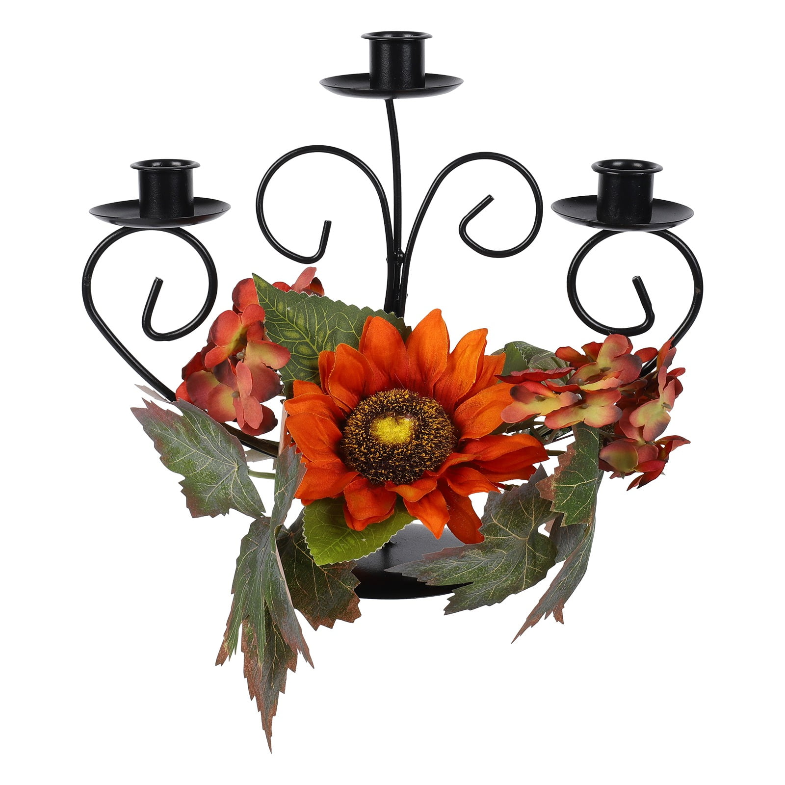 Thanksgiving Centerpiece Fall Table Candle Holders, Artificial