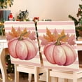 thumbnail image 1 of Thanksgiving Chair Cover, Stretchable Dining Chair Slipcover with Fall Pattern, Washable Elastic Protector for Home Party(A), 1 of 4