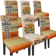 thumbnail image 1 of Thanksgiving Chair Covers Set of 6 Fall Dining Chair Covers for Party Kitchen Removable Seat Cover for Chairs Thanksgiving Decorations Indoor, 1 of 7