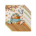 thumbnail image 1 of Thanksgiving Cloth Napkins Set of 8 Reusable Dinner Napkins, Retro Pumpkin Truck Maple Leaf Branch Cocktail Napkin Washable Table Napkins for Wedding/Holiday Party/Baby Shower 20"x20", 1 of 7