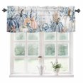 thumbnail image 1 of Thanksgiving Coastal Kitchen Valances for Windows 42x18 Inch Kitchen Curtains Valances Rod Pocket Autumn Pumpkin Coral Blue Starfish Bathroom Window Valances for Window Treatment Decor, 1 of 6