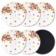 thumbnail image 1 of Thanksgiving Coasters Set of 6, Absorbent Coasters for Drinks, Fall Maple Lea Farmhouse Autumn Coaster for Desk Coffee Table Protection, Home Decor House Warming Gifts 4", 1 of 8