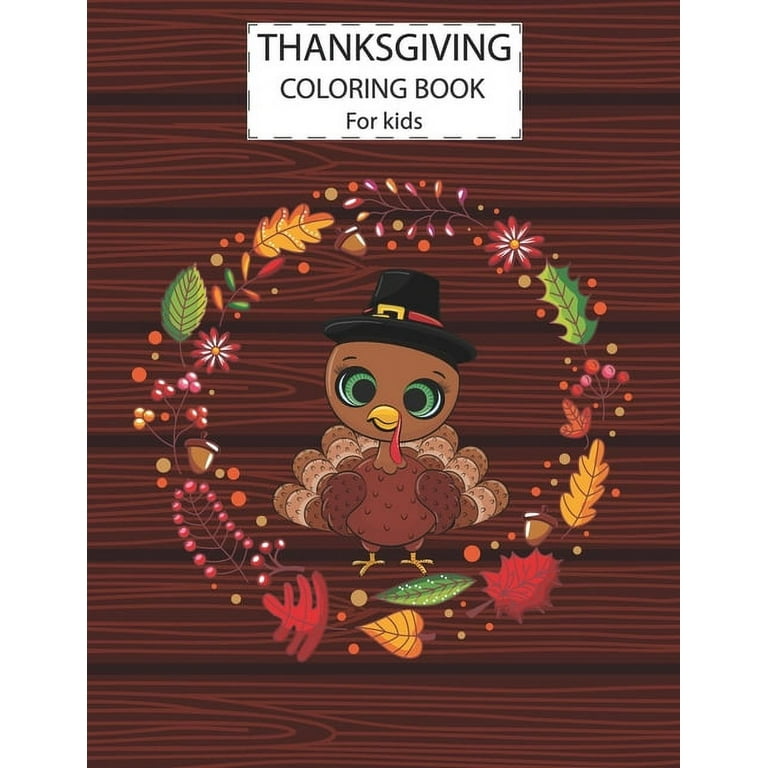 Thanksgiving Coloring Books For Kids : Funny Animals Coloring Pages For  Children, Preschool, Kindergarten Age 3-5 - J K Mimo - 9781707828302 