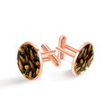 thumbnail image 1 of Thanksgiving Corn Elegant Men's Stainless Steel Shirt Cufflinks - Suitable for Formal Attire - for Weddings and Business Meetings, 1 of 6