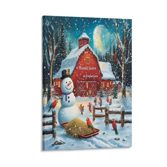 Thanksgiving Cornucopia Illustration Canvas Prints Wall Art 8x12inch Canvas Prints Autumn Harvest Scene with Pumpkins Cornstalks And Grape Wall Art for Bathroom for Bedroom Kids Room Framed