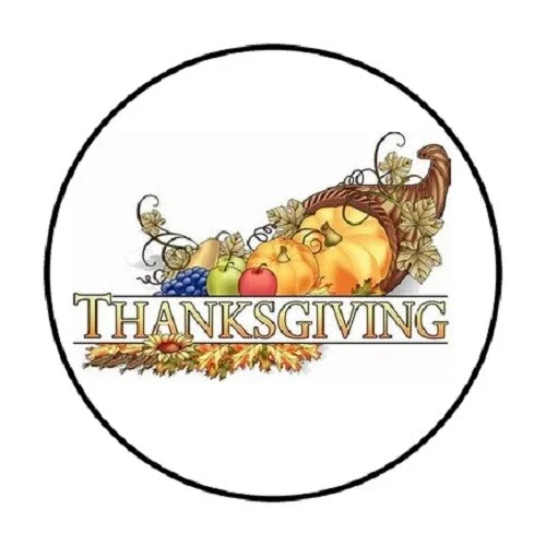 Thanksgiving Cornucopia Sticker Phone Decal Water Bottle Stickers Car ...