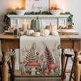 thumbnail image 1 of Thanksgiving Cotton Linen Table Runner, Washable Table Runners for Kitchen, Dining Room, Holiday, Home Party Table Decor, 13x90 Inches, 1 of 9
