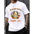 thumbnail image 1 of Thanksgiving Crew Neck Short Sleeve T-Shirt For Men Graphic Tee Shirt For Everyday Wear For Men, 1 of 5