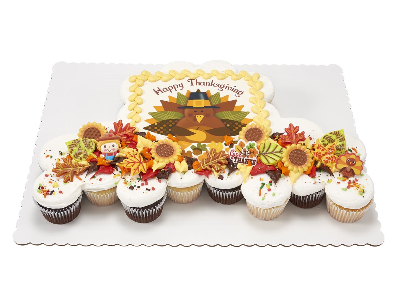 Thanksgiving Cupcake Cake