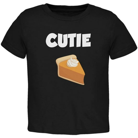 Thanksgiving Cutie Pie Black Toddler T-Shirt - 3T