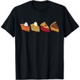 thumbnail image 1 of Thanksgiving Cutie Pie Dinner Pumpkin Pie Womens Kids Girls T-Shirt,Top Tees,Black, 1 of 4