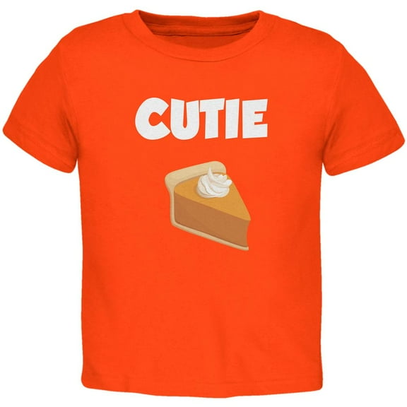 Thanksgiving Cutie Pie Orange Toddler T-Shirt - 2T