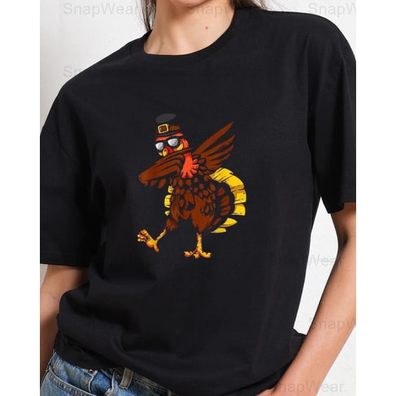 Thanksgiving Day Dabbing Turkey Pilgrim Boys Girls Kids Funny Dance T-Shirt, SW, Hoodie Unisex, up to 5XL