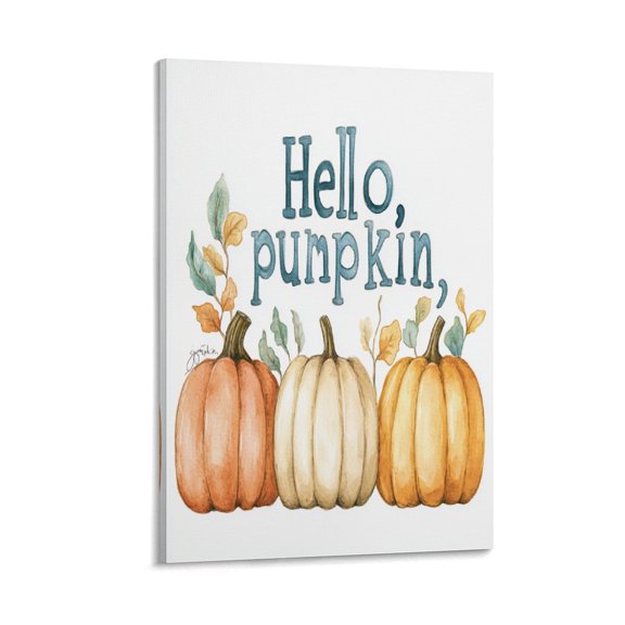 Thanksgiving Day Fall Autumn Canvas Wall Art 24x36inch Canvas Prints Thanksgiving Fall Holiday Food Turkey Canvas Wall Art for Bedroom Pictures Wall Decorations for Bedroom Wall Decor Framed