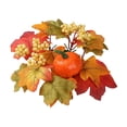 thumbnail image 1 of Thanksgiving Day Halloween Wreath Simulation Berry Pumpkin Decor for Front Door Beautiful Harvest Design for Fall Festivals Parties Weddings and Gatherings, 1 of 6