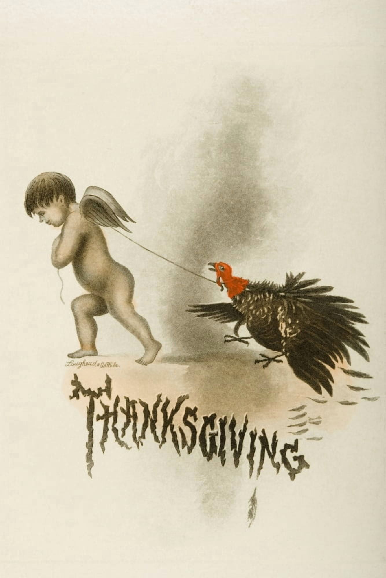 Thanksgiving Day Menu Cunard West Indies Cruise 1930 RMS Franconia Thanksgiving Day November 27 1930 Canvas Art - Ken Welsh  Design Pics (11 x 17)