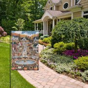 Thanksgiving Day Parade Fest Garden Flag 12x18 inch Double Sided Outside Yard Decorations for Home Outdoor