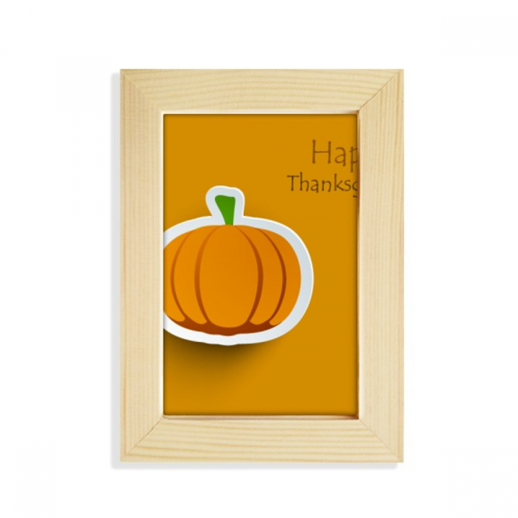 Thanksgiving Day Pattern Cartoon Pumkin Desktop Display Photo Frame Picture Art Painting 5x7 inch