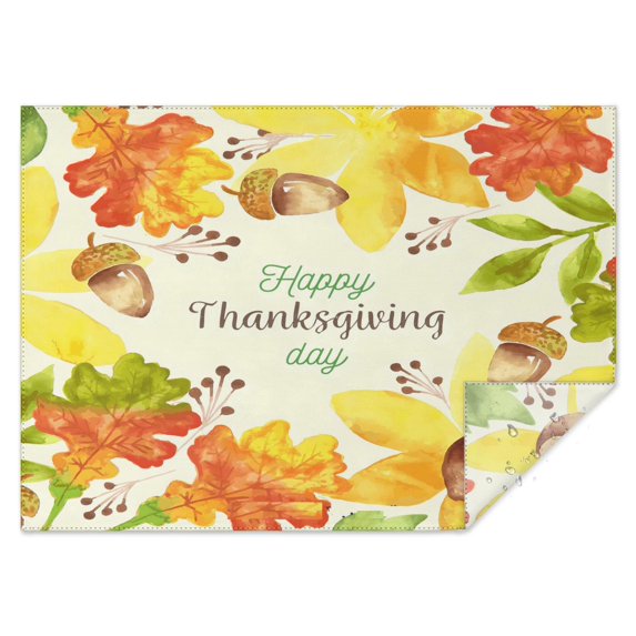 Thanksgiving Day Table Cloth Waterproof Spillproof Tablecolths Table Covers Autumn Maple Leaf Tablecloth for Dining Kitchen Restaurant Birthday Rectangle,60x84inch